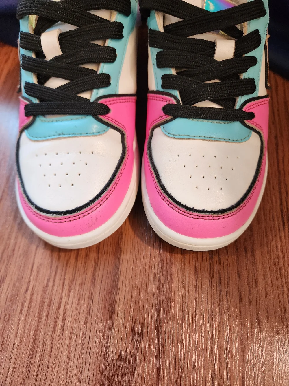The Children's Place Pink Teal Purple Star Accent Kids Sneakers